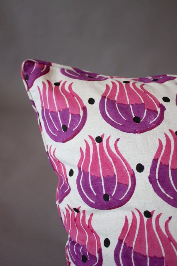 Pink Tulip Cushion Cover