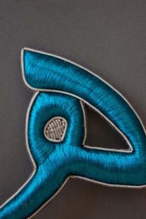 Turquoise Zari Alphabet Charm