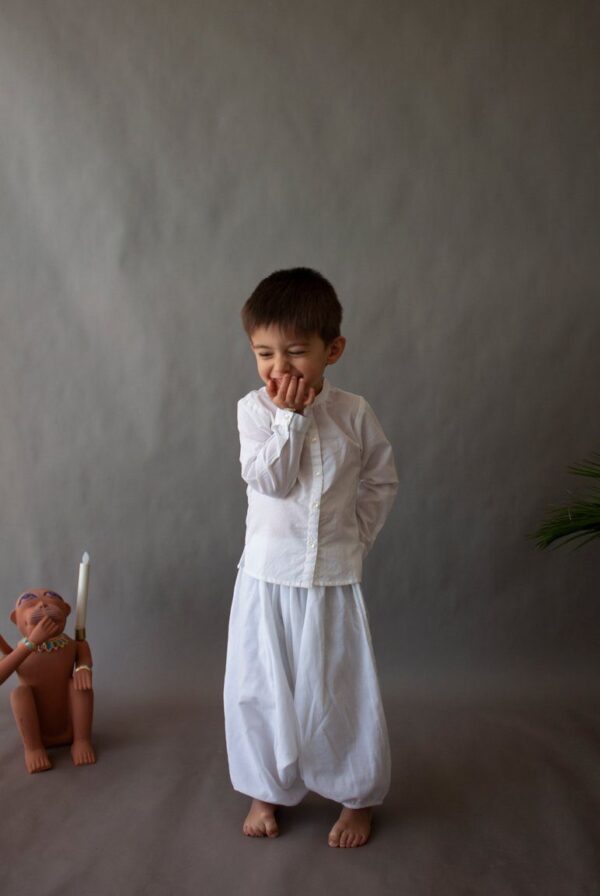 White Harem Pant