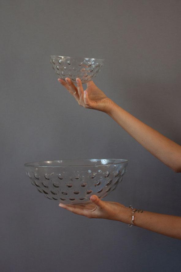 Glass Dotted Bowls