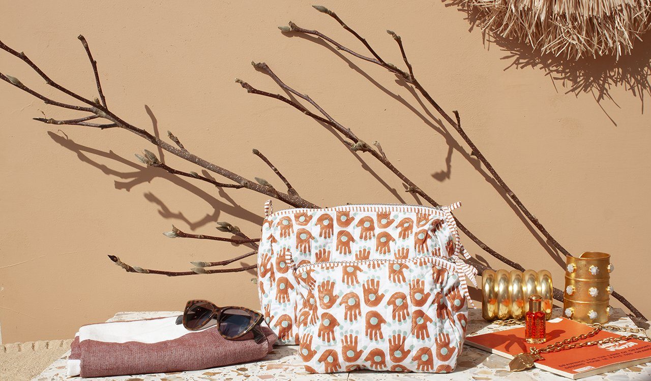 Henna Hand Toiletry Bag