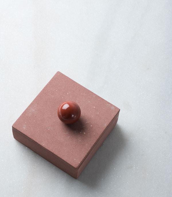 Red Stone and Jasper Ashtray Box