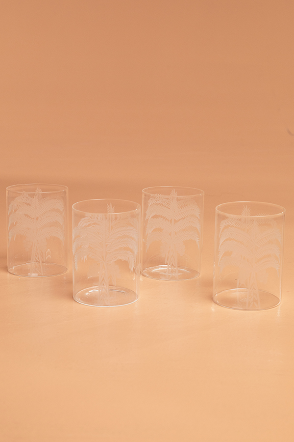 Palm Etched Tumbler