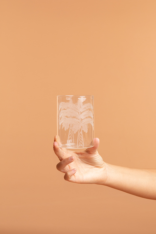 Palm Etched Tumbler