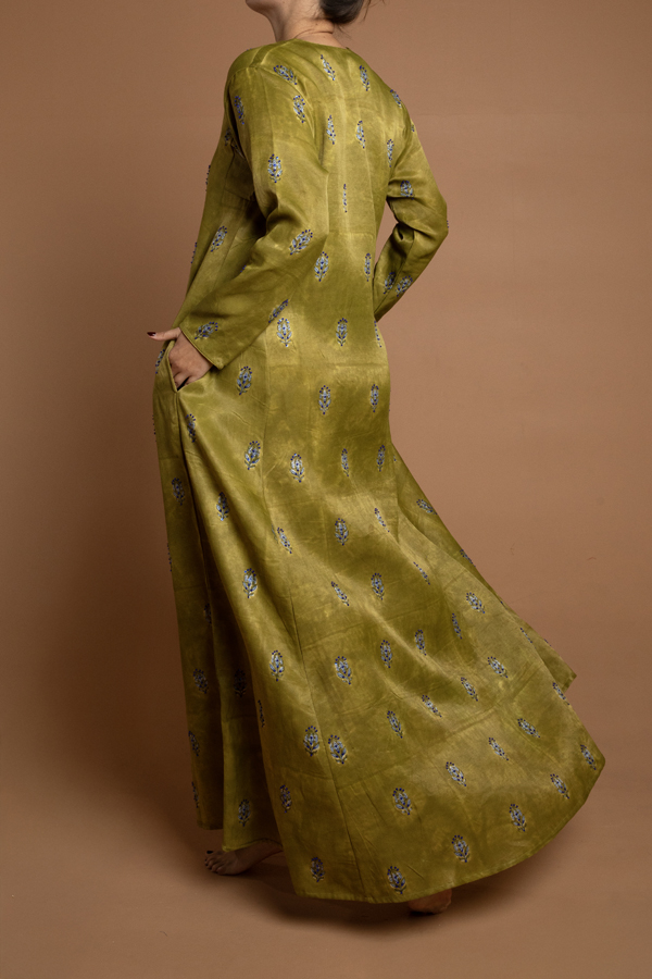 Embroidered Butti Trapeze - Image 5