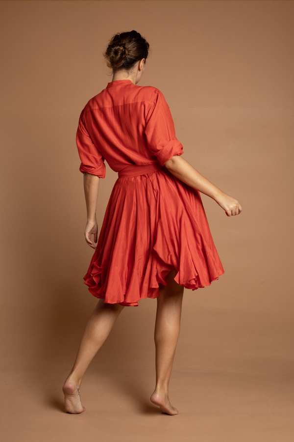 Red Mini Sakshi Dress - Image 2
