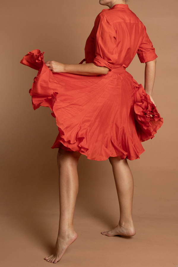 Red Mini Sakshi Dress - Image 4