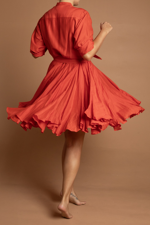 Red Mini Sakshi Dress - Image 6