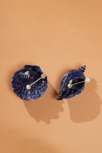 Sodalite Sea Shore Salt & Pepper Set