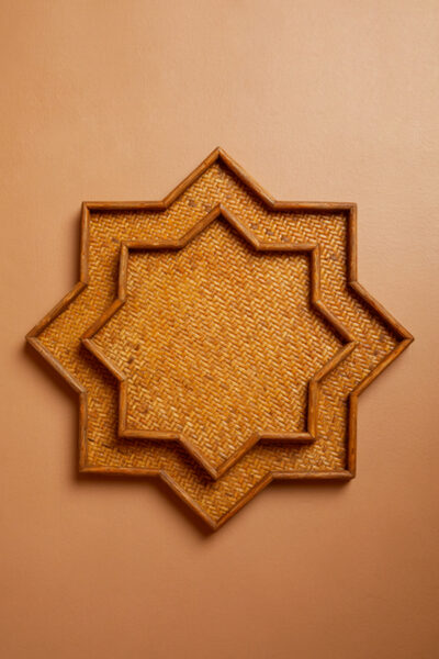Rattan Hun Star Trays